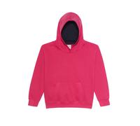Sweatshirt Ã capuche enfant Just Hoods Varsity Rose 5/6 ans