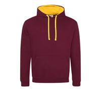 Sweatshirt Ã capuche enfant Just Hoods Varsity Rouge 5/6 ans