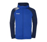 Kempa Handball Ambition 28 Veste à capuche Veste de sport pour hommes et garçons avec capuche doublée - polaire à l'intérieur - avec poches zippées