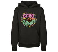 Sweatshirt à capuche enfant Mister Tee save and love Noir 10 ans