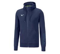 Mizuno Sweatshirt à capuche enfant Team miz FZ Bleu 2XL