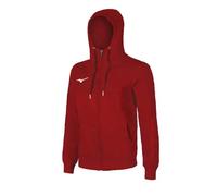 Sweatshirt à capuche enfant Mizuno Team miz FZ Rouge L
