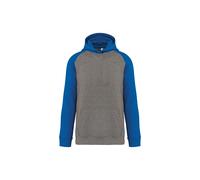 Sweatshirt à capuche enfant Proact Bicolore Gris 6/8 ans