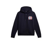 Napapijri Sweat à capuche zippé Guiro Bleu Taille S