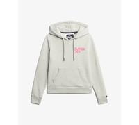 Sweatshirt à capuche et rayures arc-en-ciel femme Superdry Gris L