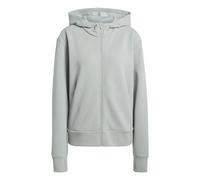 adidas Damen D4T Workout Full Zip Hooded Sweatshirt, Wonder Sage, L