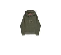 Alpha Industries Basic BL Mirror Leo Hoodie pour Femme Dark Olive S