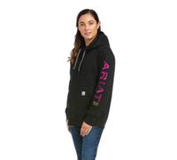 Sweatshirt à capuche femme Ariat Rebar Graphic Noir L