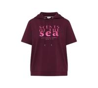 Cecil Sweat à Capuche avec Inscription Wording Sweet Grape Rouge, Taille XS