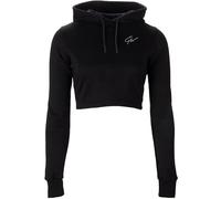 Pixley Crop Top Hoodie - Black - XS