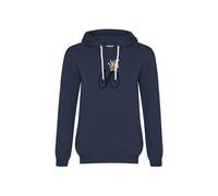 Sweatshirt à capuche femme Greenbomb Bike Cats Basket Chipper Bleu M