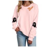 Sweatshirt à Capuche Femme, Impression Halloween Vibrante Avec Des Araignées Et Toiles, Manches Longues, Coton Doux, Design Accrocheur, Adapté Pour Les Déguisements Comme Vêtement Casual (L)