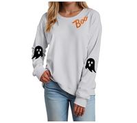 Sweatshirt à Capuche Femme, Impression Halloween Vibrante Avec Des Araignées Et Toiles, Manches Longues, Coton Doux, Design Accrocheur, Adapté Pour Les Déguisements Comme Vêtement Casual (Grey-2, XL)