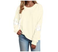 Sweatshirt à Capuche Femme, Impression Halloween Vibrante Avec Des Araignées Et Toiles, Manches Longues, Coton Doux, Design Accrocheur, Adapté Pour Les Déguisements Comme Vêtement Casual (Beige-1, S)
