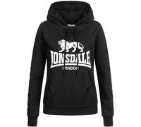 Lonsdale Sleeve Sweat à Capuche, Noir, XXL Femme