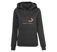 Sweatshirt Ã capuche femme Merchcode Christmas Loading Gris XS