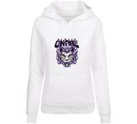 Sweatshirt Ã capuche femme Miss Tee Always On Fire Blanc L