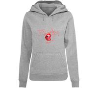 Mister Tee Sweat-shirt 'Muah' gris / rouge / blanc, Taille L