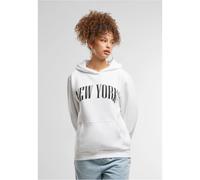 Sweatshirt Ã capuche femme Miss Tee New York Blanc S