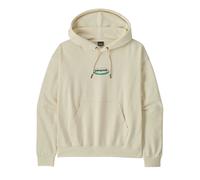 Sweatshirt Ã capuche femme Patagonia 95 Oval Logo Daily Blanc L