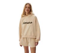 Sweatshirt Ã capuche femme She is Sunday Amore Beige XL