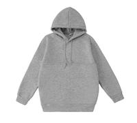 Sweatshirt à Capuche Femme Sport Doublure Douce Avec Poches Pull de Jogging Pour Course Pied Entrainement Randonnee Gym Casual Chaud Douillet Texture Souple Extensible Sweatshirthirt (Grey, XL)