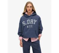 Superdry Athletic Essential Relaxed Hoodie Bleu XL Femme