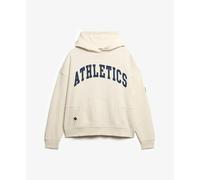 Superdry Sweat à capuche Ath Ess Relaxed Beige XL Femme