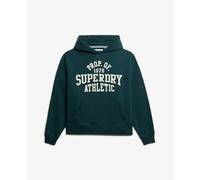 Superdry Ath Ess Relaxed Hoodie Vert S Femme