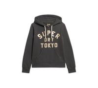 Sweatshirt à capuche femme Superdry Glitter Graphic Logo Noir XS