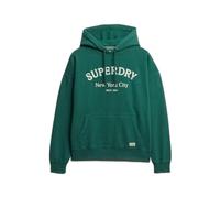 Sweatshirt à capuche femme Superdry Luxe Casual Emb Relaxed Vert XS