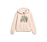 Superdry Sweat à capuche New York Vl Graphic imprimé Rose 2XS Femme