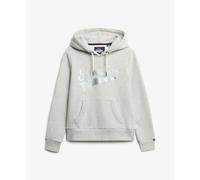 Sweatshirt Ã capuche femme Superdry Super Athletics Gris M