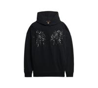 Superdry Tattoo Embellish Oversize Hoodie Noir 2XS Femme