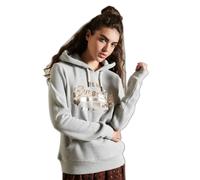 Superdry Vintage Logo Boho Sparkle Hoodie Rose XS Femme
