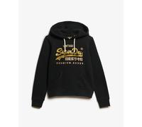 Sweatshirt à capuche femme Superdry Vintage Logo Noir 2XS