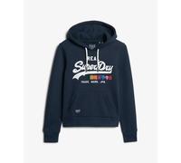 Superdry Vintage Logo Pop Entry Hoodie Noir XS Femme