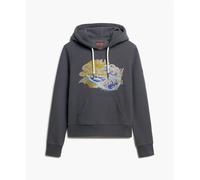 Superdry Tokyo Vl Graphic Hoodie Gris S Femme