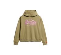 Superdry Sweat à capuche femme VL Rhinestone Relaxed Vert S