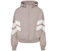 Urban Classics Veste mi-saison 'Crinkle Batwing' rose / blanc, Taille XS