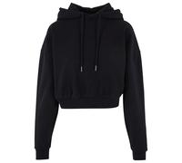 Urban Classics Sweat à capuche Cropped lourd Femme Noir M