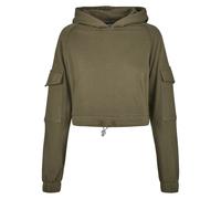 Sweatshirt Ã capuche femme Urban Classics short worker Blanc M