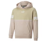 Sweatshirt à capuche fille Puma Power Colorblock FL G - rose/jaune 9-10 ans