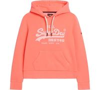 Superdry Neon Vintage Logo Graphic Hoodie Orange 2XS Femme