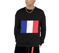 Sweatshirt À Capuche France Drapeau Amusant Imprimé pour Hommes Cordon Pull À Capuche Sweatshirts Adultes Hommes Col Rond Hoodie Sweat du S Au 4XL pour Usage Quotidien