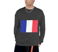 Sweatshirt À Capuche France Drapeau Amusant Imprimé pour Hommes Cordon Pull À Capuche Sweatshirts Adultes Hommes Col Rond Hoodie Sweat du S Au 4XL pour Usage Quotidien