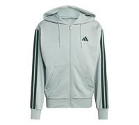 adidas Herren Essential Three Stripes French Terry Fullzip Hoodie, Wonder Sage/Collegiate Green, L
