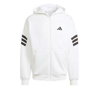 Adidas Sweatshirt à capuche zippé Future Icons 3 Stripes Blanc M Homme
