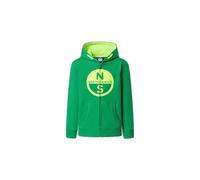 Sweatshirt Ã capuche full zip avec graphique enfant North Sails Vert 8 ans