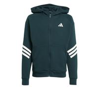 Sweatshirt à capuche full zip enfant adidas Future Icons 3-Stripes Vert 9/10 ans